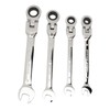 Flex Head Ratcheting Combination Wrench Set Chrome Vanadium Steel Quick