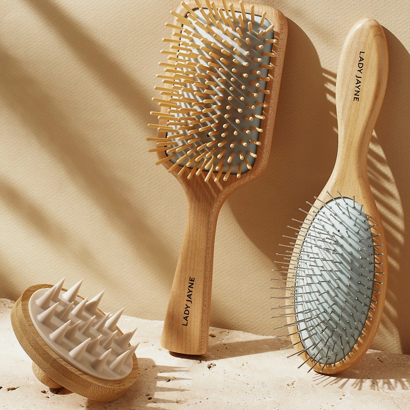 Lady Jayne Maple Wood Paddle Brush - Soothe & Detangle