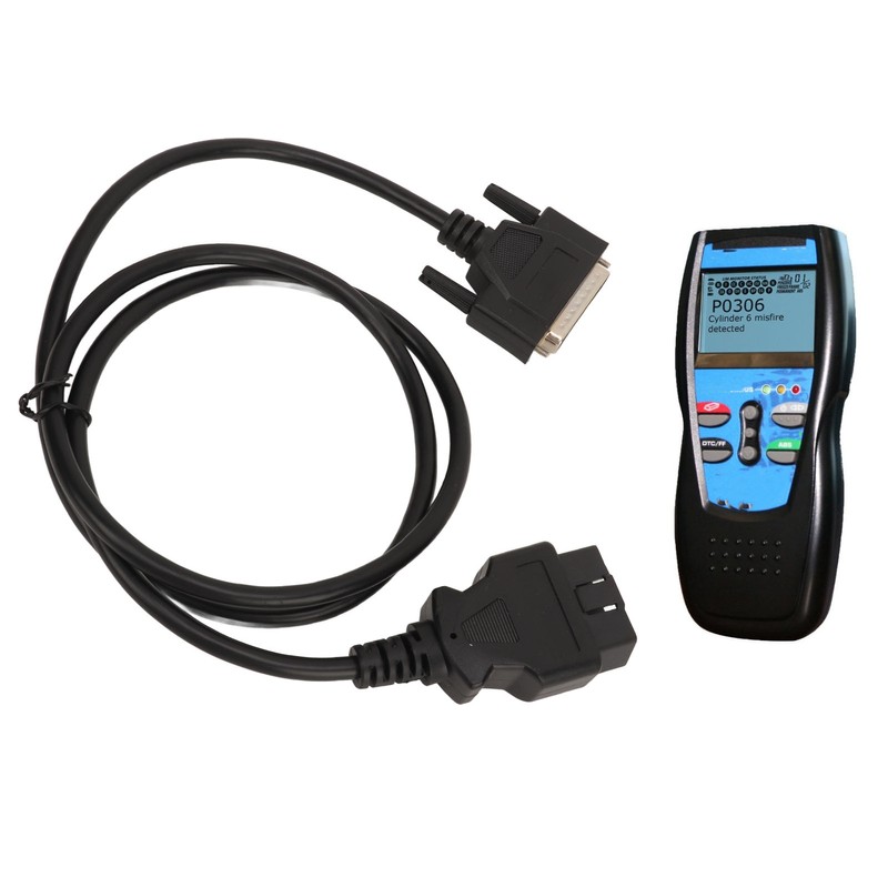 OBDII Diagnostic Cable 12V High Flexibility Code Reader Cable for