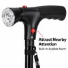 Folding Walking Cane with LED Light & Alarm – Adjustable