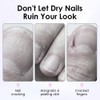 2en1 Empujador de Cutículas y Aceite para Cutículas,Herramienta de Manicura