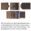 GravurManufakturBerlin Padlock Scout Guild Sign Lily All-time Ready, silver