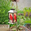 Solar Lanterns, Outdoor Hanging Lanterns Waterproof LED Solar Cardinal Lights