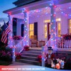 4 Pack Red White and Blue Lights, 50 LEDs 16.5ft
