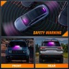 Nilight 12LED Traffic Advisor Strobe Light Bar Purple White Emergency