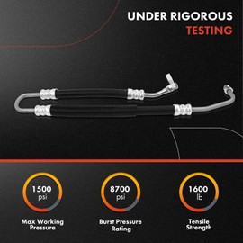 A-Premium Power Steering Pressure Hose Line Assembly Compatible with Toyota Land Cruiser 1993-1997 & Lexus LX450 1996-1997, 4.5L, Pump To Rack/Gear