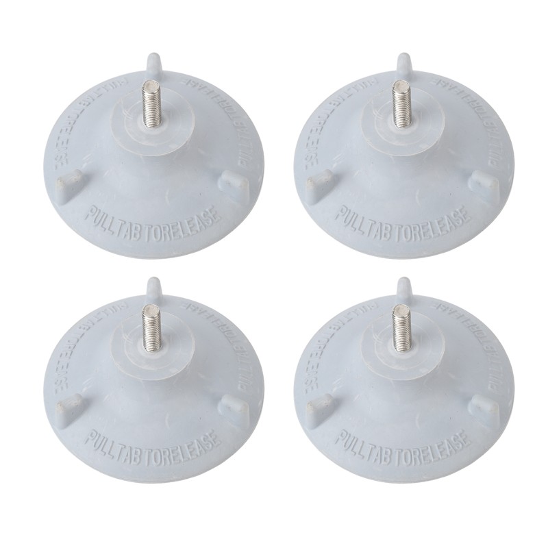 4pcs Elder Shower Chair Replacement Feet Large Suction Cups Rubber