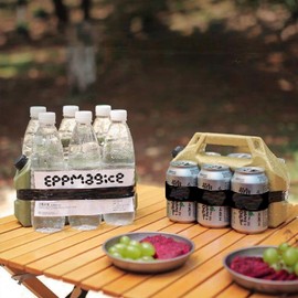 2-in-1cold Packs for Cooler& Water Jug - 1.5L Portable with Reusable Ice Packs for Beer/Drink Coolers, 24Hrs Cold Retention for Camping, Hiking, Beach (Coffee)