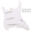 Electric Guitar Load Pickguard White Pre Wired Single Layer PVC