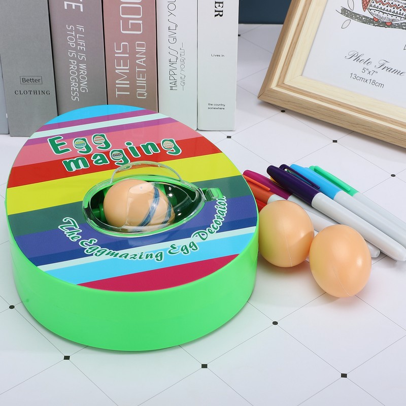 DIY Real Egg Doodle Toy Electric Easter Egg Painting Machine