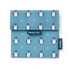 Roll'eat Snack'n'Go Animals Reusable Sandwich Holder, Eco-Friendly, BPA Free, Penguin