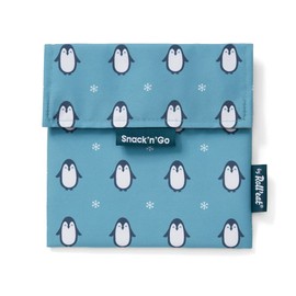 Roll'eat Snack'n'Go Animals Reusable Sandwich Holder, Eco-Friendly, BPA Free, Penguin