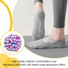 SGERUFZ Yoga Socks 2 Pairs Black and Grey Non-Slip Socks