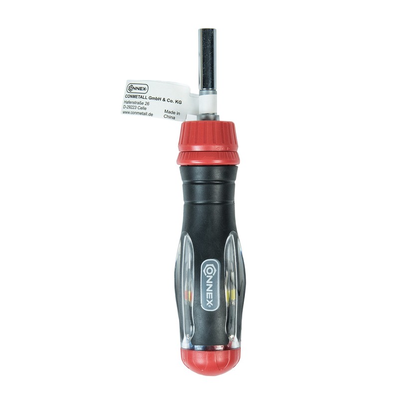 Connex Teleskop Ratschenschraubendreher, COXB364013 Blau,gelb
