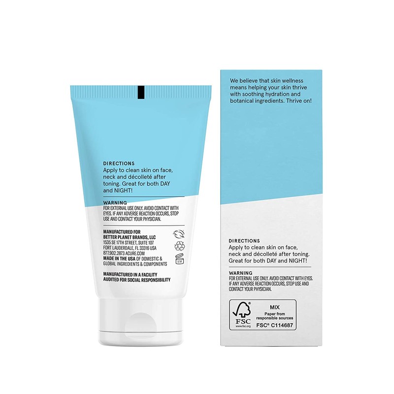 Acure Incredibly Clear Mattifying Moisturizer 100% Vegan For Oily To