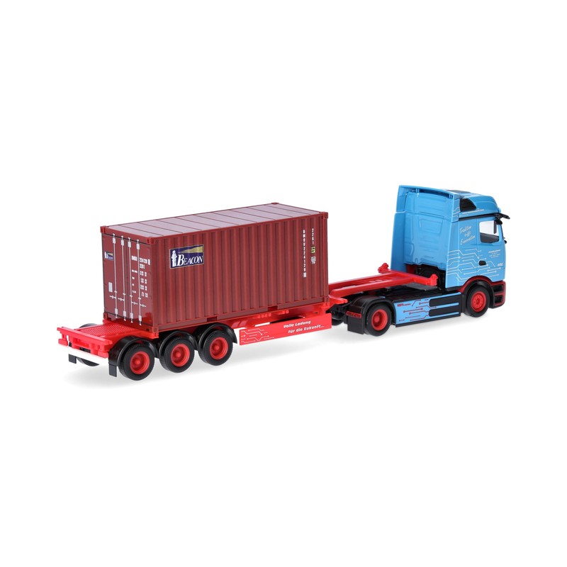 Herpa modello camion Mercedes-Benz eActros ProCabin BigSpace autoarticolato container 20