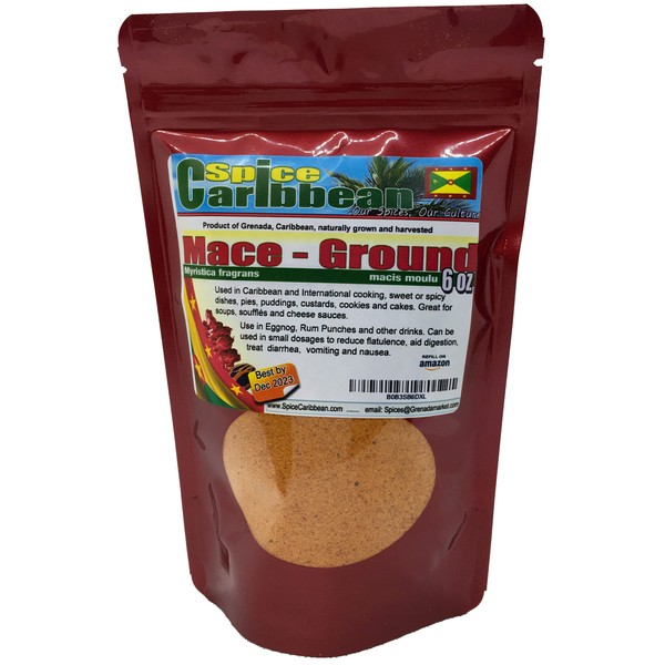 MACE - GROUND, Spice of Grenada (6 Oz in resealable pouch)