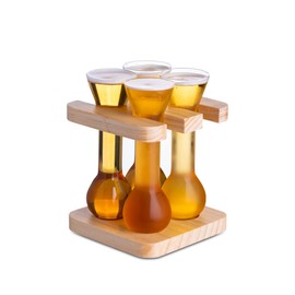 bar@drinkstuff Mini Yards of Ale with Stand | 50ml Shot Glasses, Novelty Shot Glasses