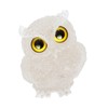 mookaitedecor 3 Inch Owl Rock Crystal Stone Crystal Figure, Hand