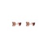 Purelei® Heart Shaped Cubic Zirconia Stud Earrings - Elegant Red