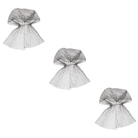 SAFIGLE 3pcs Mesh Head Scarf Bandana for Women Rhinestone Design Hair Headpiece