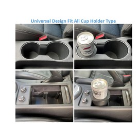 Kimalab Slim Can Universal Cup Holder Adapter Slim Cup 8.4 oz / 12 oz can Holder Expander Car Cup Holder Fits Red Bull Celsius Energy Drink Michelob White Claw Truly Black (Single Holder)