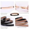 WERFORU Pack of 2 Women's Thin Leather Belts Adjustable Fashion