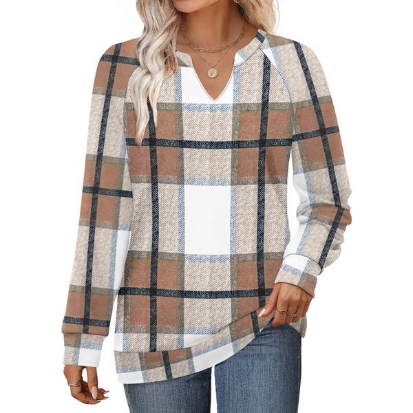 SAMPEEL Fall Sweatshirts for Women 2025 Trendy Long Sleeve Tops