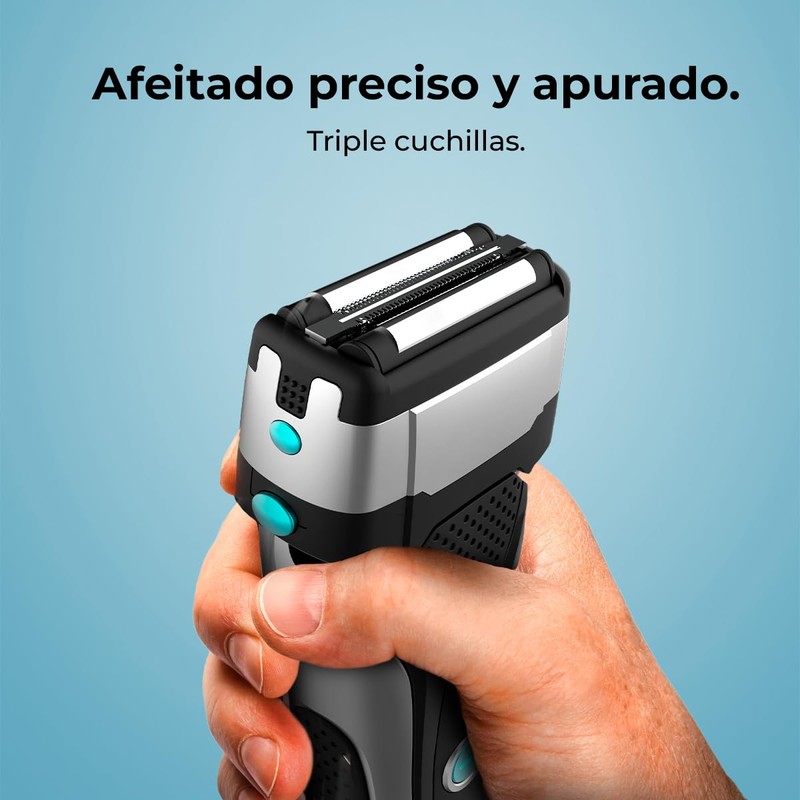 Cecotec PrecisionCare X-Trimm Wireless Triple Beard Trimmer with 3 Stainless