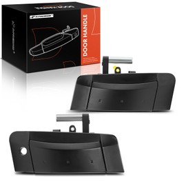 A-Premium Outside Exterior Door Handles Compatible with Nissan 350Z 2003-2009, Smooth Black, 2-PC Set, Front Driver and Passenger Side, Replace# 80607CD40A