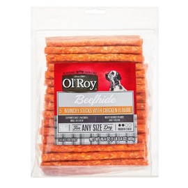 Ol' Roy 5" Munchy Sticks with Chicken Flavor, 16.4 oz, 50 Count