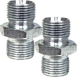 APUK Pair Hydraulic Adaptor 3/8" BSP Male to Male Pack Replacement for Fordson John Deere Tractor