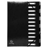 Exacompta Harmonika 12 Compartment Folder with Dividers - Assorted