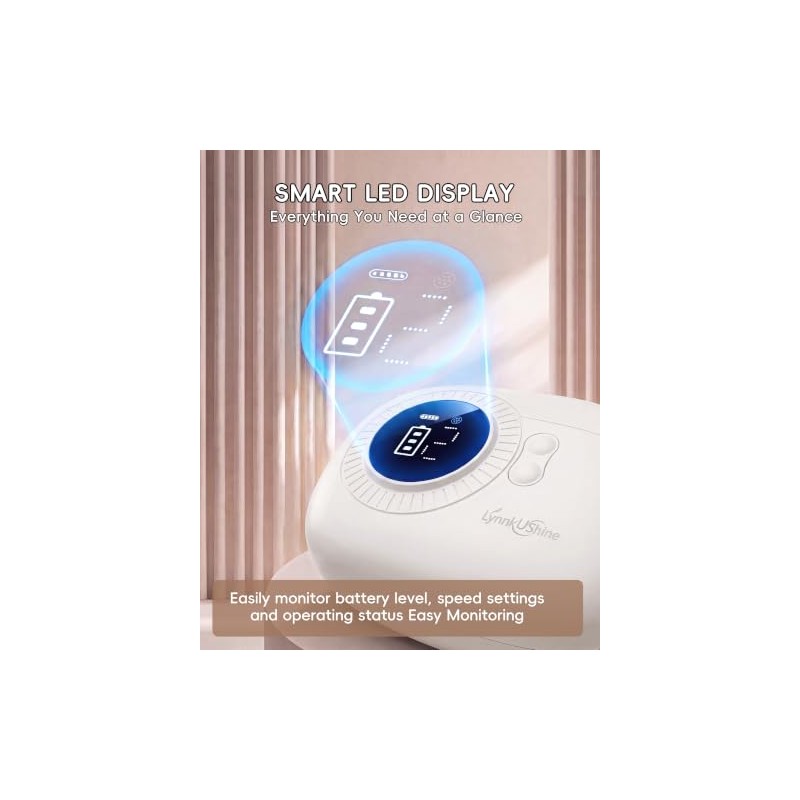 Electric Nail Clipper with Magnifier for Safe Nail Care White