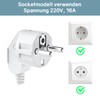 2 pieces Schuko plug, Schuko plug, angled plug, angled plug,