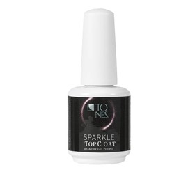 TONES Gel Polish Top Coat - Sparkle Purple/Iridescent (16.56 ml / 0.56 fl oz)