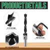 Drill with Countersink, 7-Piece Wood Drill Set, Spiral Drill Bit