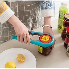 Generic Jar Bottle Opener for Weak Hands, 4 in 1 Multi-Function Non-Slip Can Lid Opener Tool, Suitable for Seniors with Arthritis, Low Strength and Children (BLUE), SMALL