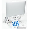 Laptop Stand with Smartphone Stand, 360° Rotation, Foldable, Anti-Slip, Adjustable