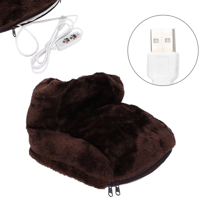 Electric Heated Foot Warmer USB Foot Heat Therapy Wrap Adjustable