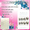 FOXIIU Press on Nails Short Square Glossy Full Cover Acrylic