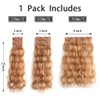 StrRid Clip in Hair Extensions Blonde Brown Hair Extension Wavy