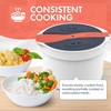Zwippy Microwave Rice Cooker Steamer and Pasta Cooker with Strainer