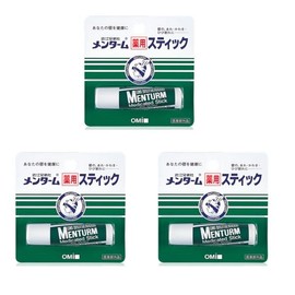 Omi 오미 멘텀 립밤 4g 3개세트 Omi Menthol Lip Balm 4g Set of 3