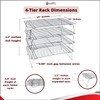 KITCHENATICS 4-Tier Stackable Cooling Racks for Baking, 100% Stainless Steel