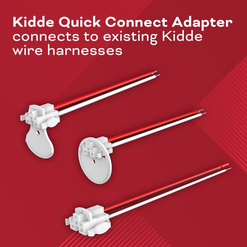 Kidde Quick Connect Smoke Detector Adapter Plug, Smoke Alarm Wiring