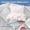 eBeddy Linens European Square Pinch Pleated Pintuck Pillow Shams Set