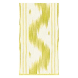 Caspari Toile De Nantes Yellow Paper Linen Guest Towel Napkins - 12 Guest Towel Napkins per Pack, 2 PACKS
