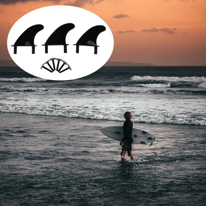 Namvo 3Pcs TPU Soft Top Surf Fins & 6 Fins