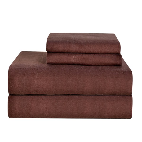 Celeste Home Ultra Soft Flannel Sheet Set with Pillowcase, Twin,